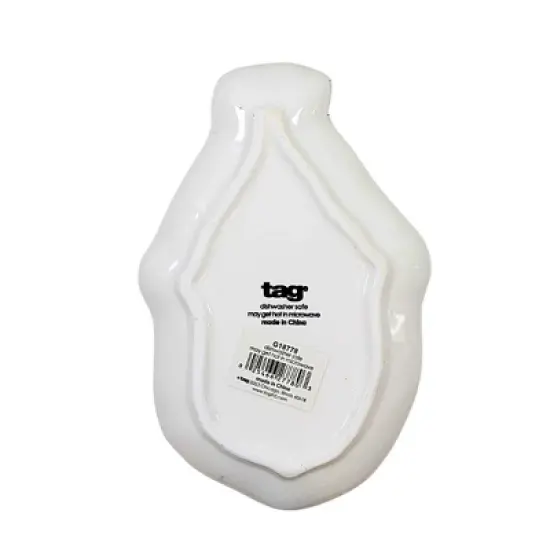 Tag 0.5 Inch Santa Tidbit Plate Christmas Seasonal Tabletop , Entertaining Appetizers (1PC) image {1}