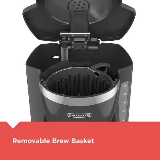 Black and Decker 12 Cup Programmable Coffee Maker in Gray image {6}