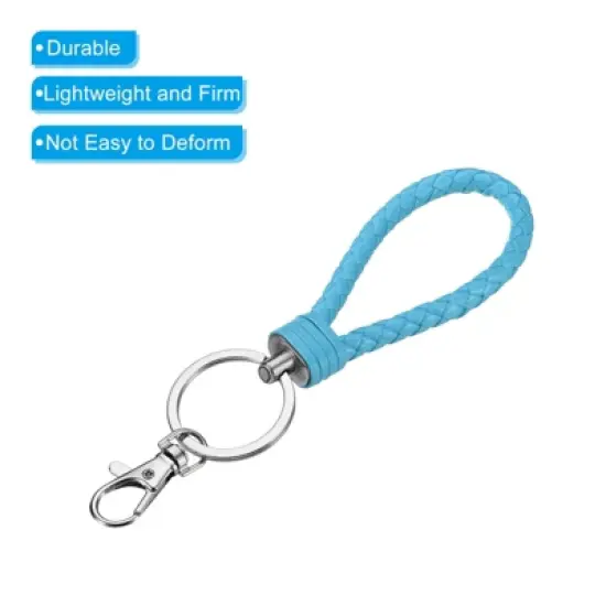 Unique Bargains Plastic Wear-resistant ID Card Wristlet Keychains 2 Pcs image {3}