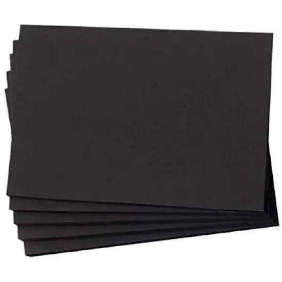 Hamilco Black Colored Cardstock Thick paper - Flat 4 x 6" Heavy Weight 80 lb Scrapbook Chalkboard Card Stock - 100 Pack image {8}