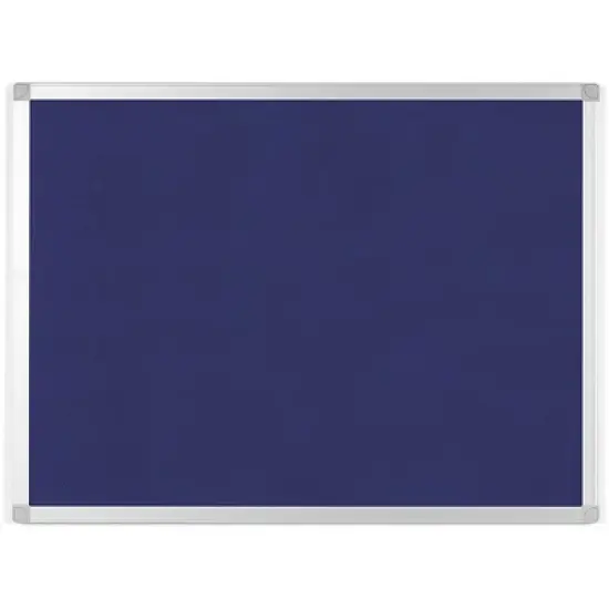 MasterVision - Ayda - Fabric 24"W Bulletin Board - Blue - 0.5 in. x 24 in. - 1 Each image {1}