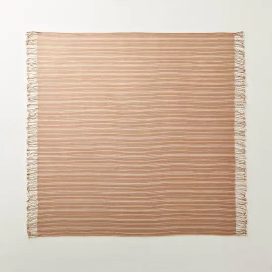Engineered Stripes Woven Stadium Blanket Terracotta Brown - Hearth & Hand&trade; with Magnolia image {2}
