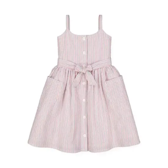 Hope & Henry Girls' Button Front Sun Dress, Infant image {4}