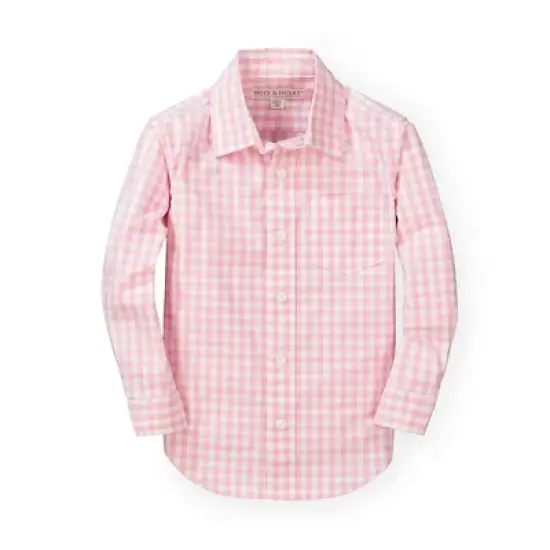 Hope & Henry Boys' Poplin Button Down Shirt, Kids image {11}