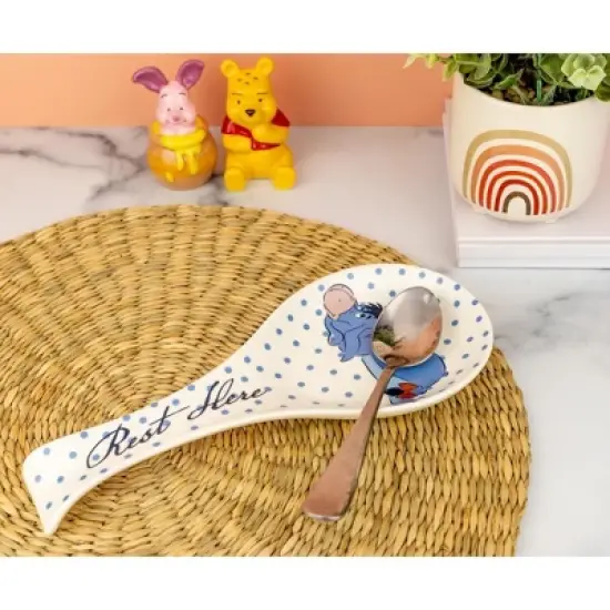 Silver Buffalo Disney Winnie the Pooh Eeyore Ceramic Spoon Rest image {3}