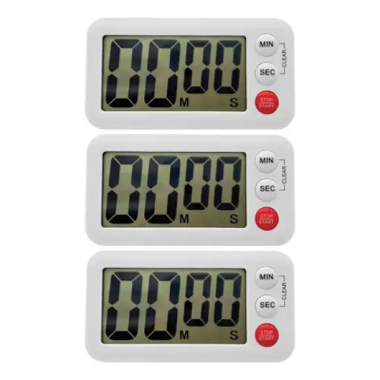 Teacher Created Resources&reg; Magnetic Digital Classroom Timer, White, Pack of 3 image {5}