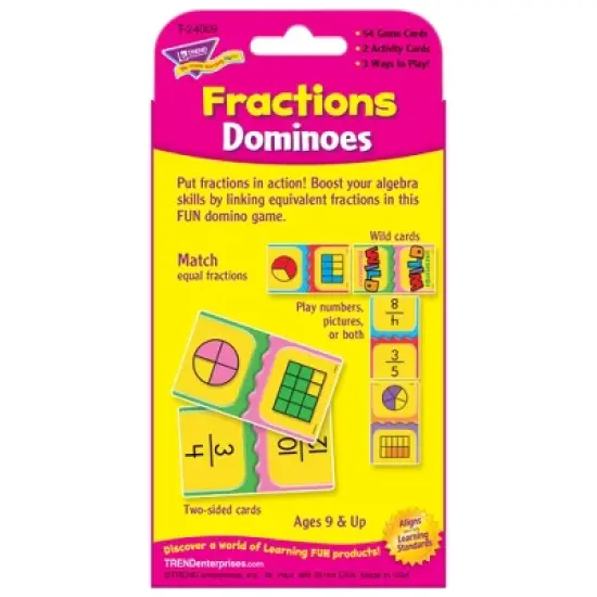TREND Fractions Dominoes Challenge Cards, 6 Sets image {3}
