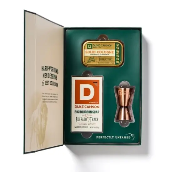 Duke Cannon Supply Co. Men's Buffalo Trace Bourbon Barrel Gift Set - 3pc image {4}