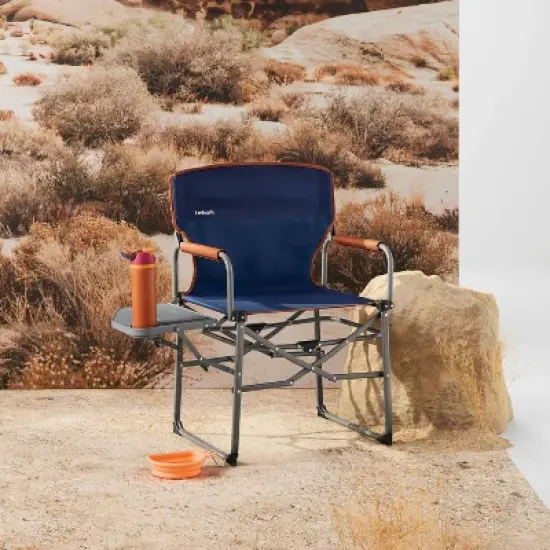 Compact Directors Outdoor Portable Camp Chair - Embark&trade;: Foldable Steel Frame, Armrests image {1}