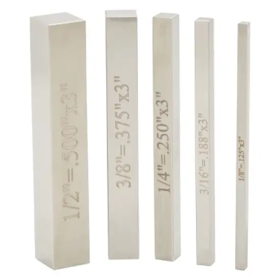 Built Industrial 5 Piece Set Gauge Setup Blocks, Stainless Steel Table Saw Accessories for Woodworking Tools, 5 Sizes image {2}