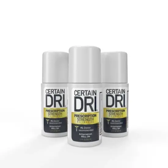 Certain Dri Prescription Strength Clinical Roll-On Antiperspirant - Unscented 1.2oz/3pk image {7}