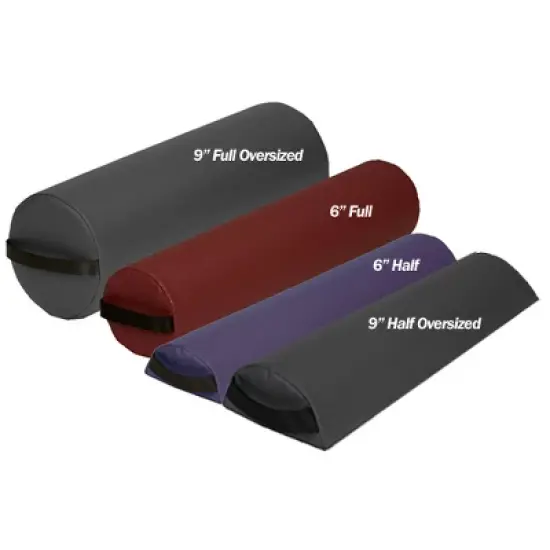 6" Diameter Deluxe Oversized Massage Table 25" Half Bolster image {5}