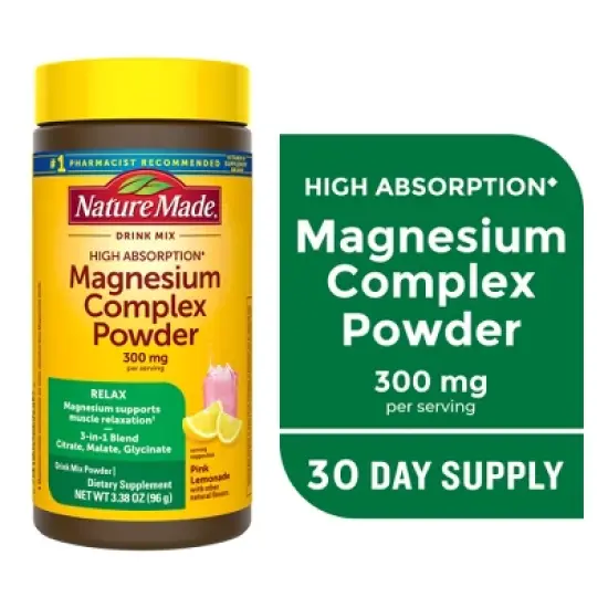 Nature Made Magnesium Complex Dietary Supplements Powder - 3.38oz/30ct image {6}