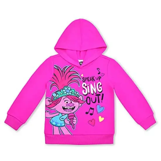Universal Girl's Trolls Poppy Graphic Printed Hooded Jacket with Legging Pants Set for toddler image {3}