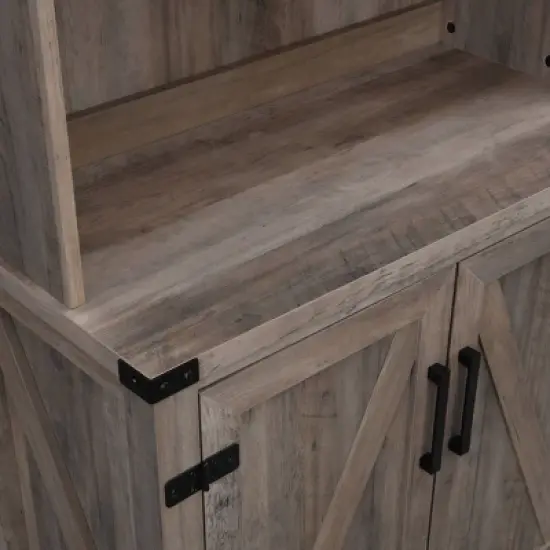 Wall Bar Cabinet with Glass Doors - Home Source image {3}
