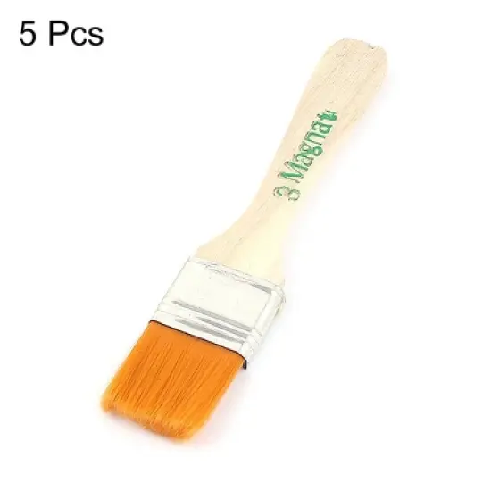 Unique Bargains Baking Bakeware Bread Cook Pastry Oil Cream BBQ Basting Brush 5 Pcs image {2}