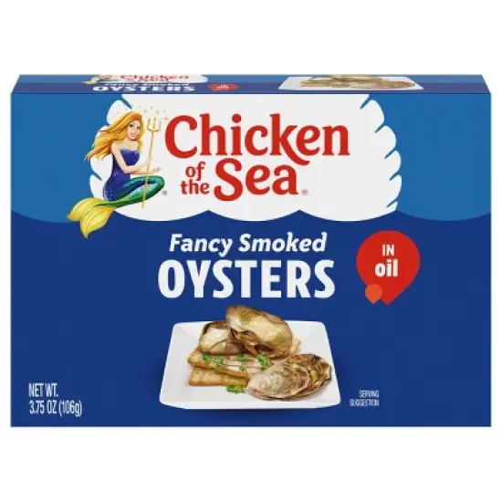 Chicken of the Sea Fancy Smoked Oysters - 3.75oz image {1}