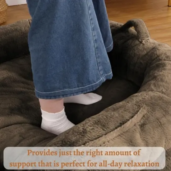 Human Sized Dog Bed for People Adults, Foldable Dog Bed for Humans, 71"x43"x10" Giant Dog Bed with Removable Cover, image {5}