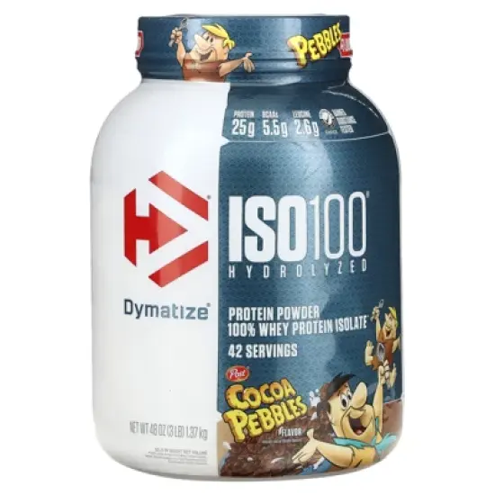 Dymatize ISO100&reg; Hydrolyzed, 100% Whey Protein Isolate, Cocoa Pebbles, 3 lbs (1.37 kg) image {4}