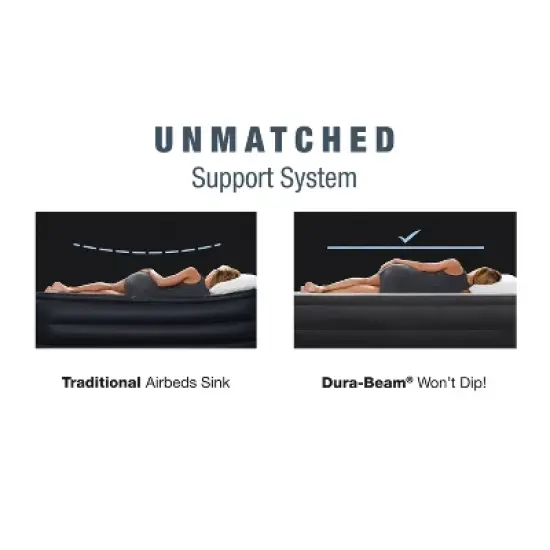 Intex Twin 20' Dual Layer Air Mattress with Built-in Pump image {6}