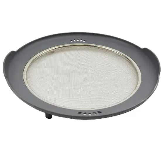 SAMMART Stainless Steel Colander Strainer Plates, Self-draining Fruit/Cold Noodles Dishes image {1}