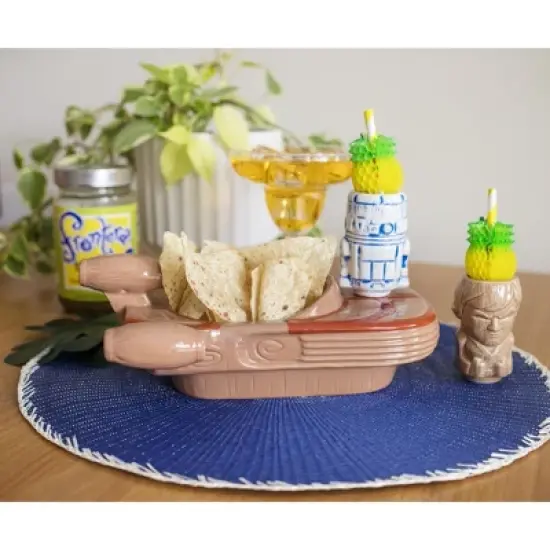 Beeline Creative Geeki Tikis Star Wars Landspeeder Punch Bowl with Luke and R2-D2 Mini Muglets image {5}