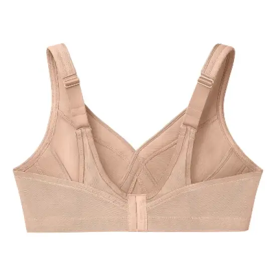 Glamorise Womens MagicLift Seamless Sports Wirefree Bra 1006 Caf&eacute; image {4}