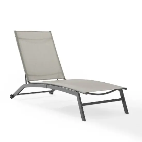 Weaver Outdoor Sling Chaise Lounge: Adjustable, UV & Rust-Resistant - Crosley image {10}