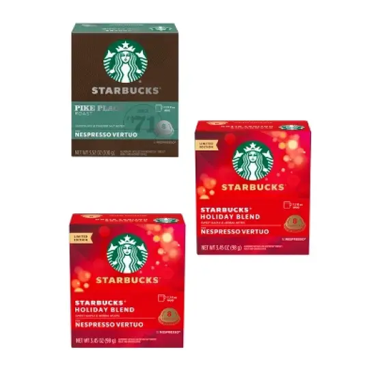 Starbucks Nespresso VL Holiday Variety Pack 24Ct image {1}