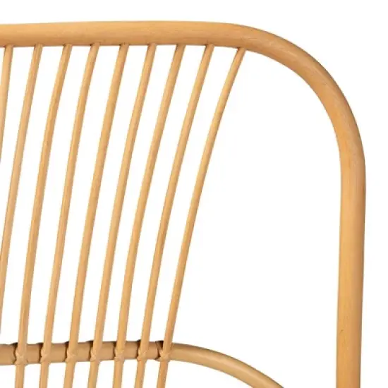 bali & pari Queen Laina Rattan Wall Mount Headboard Natural/Brown: No Assembly, Non-Upholstered, All Ages image {3}