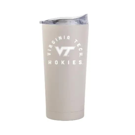 NCAA Virginia Tech Hokies Sand Powder Coat Tumbler - 20oz: Insulated Stainless Steel Drinkware image {1}