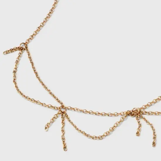 Swag Choker Chain Choker Necklace - Universal Thread&trade; Gold image {3}