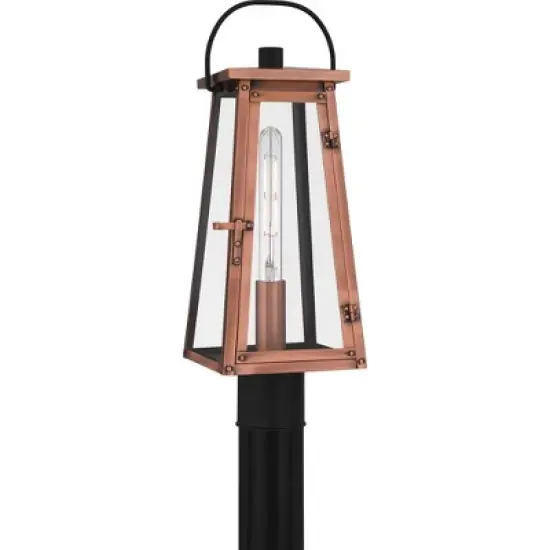 Quoizel Lighting Carolina 1 - Light Post Light in  Aged Copper image {1}