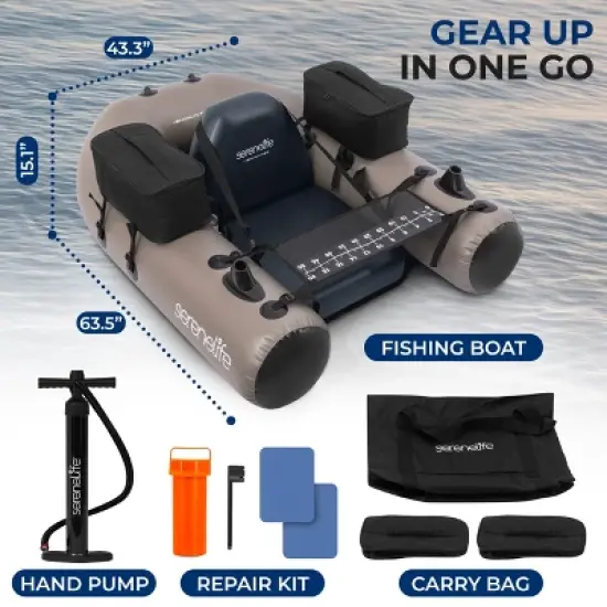 Inflatable Fishing Boat with Adjustable Seats for Relaxing on Water, High-Quality PVC, Durable and Lightweight image {5}