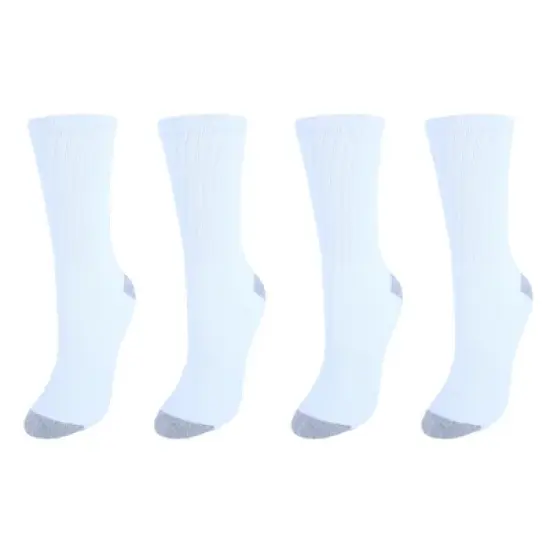CTM Women's Soft Crew Sport Socks (Pack of 4) image {1}