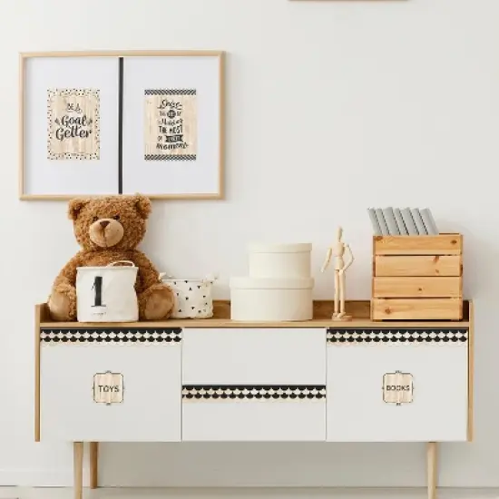 Creative Teaching Press&reg; Core Decor Black and Wood Scallops EZ Border, 48 Feet Per Pack, 3 Packs image {5}