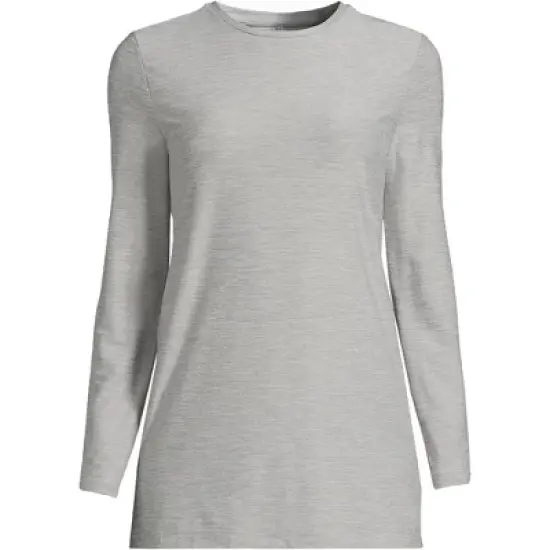 Lands' End Women's Long Sleeve Performance Crew Neck Tunic image {8}