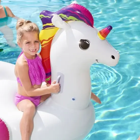 Bestway - H2OGO! Fantasy Unicorn Kids Ride-On Pool Float image {5}