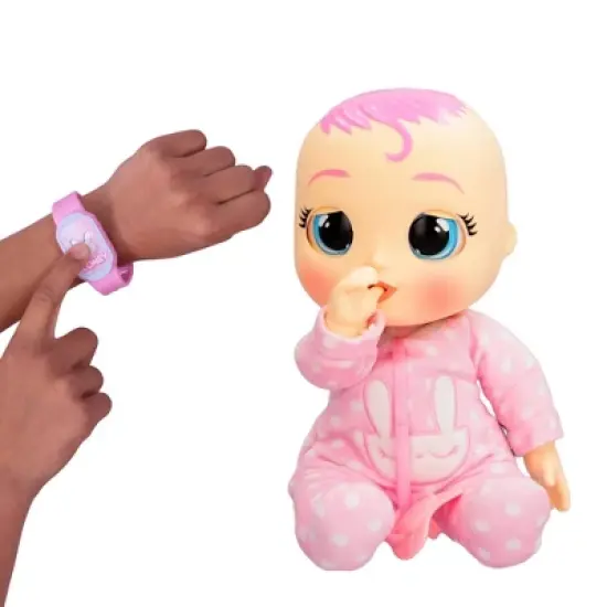 Cry Babies Newborn Coney Interactive Baby Doll with 20+ Baby Sounds and Interactive Bracelet image {2}