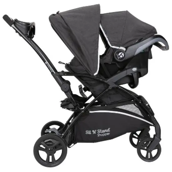 Baby Trend Sit N' Stand 5-in-1 Shopper Stroller Travel System - Gray image {3}
