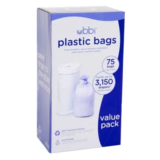 Ubbi Plastic Diaper Pail Bags image {5}
