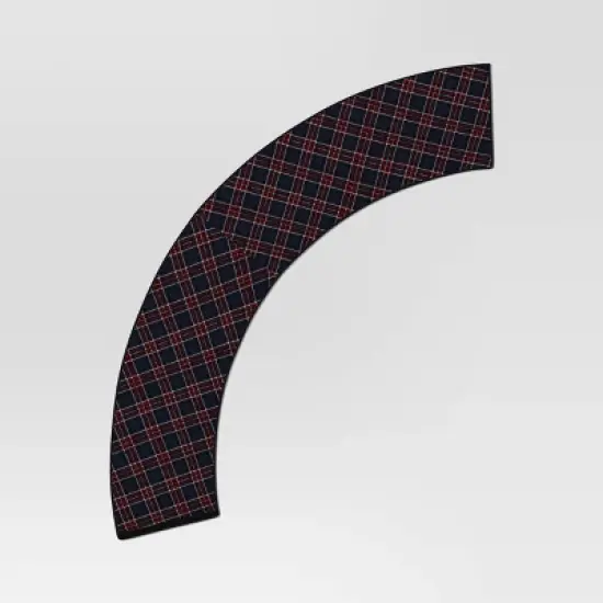 Christmas Roll Up Plaid Tree Collar Blue - Wondershop&trade; image {4}