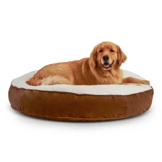 Kensington Garden Scout Deluxe Round Dog Bed - Latte/Birch image {8}