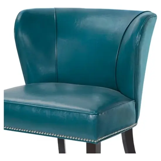 Hilton Concave Back Armless Chair - Peacock Blue image {2}