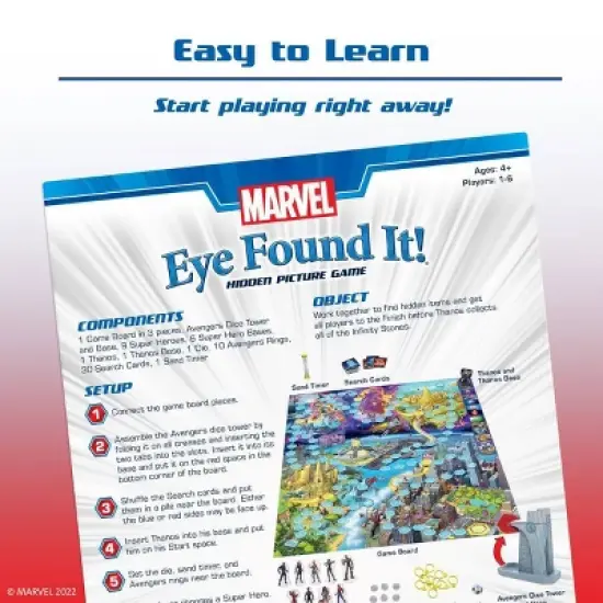 Ravensburger Marvel Eye Found It Board Game: Creative Thinking, 1-6 Players, Includes Cards & Dice image {4}