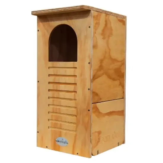 JCs Wildlife Barred Owl Nesting Box - Treated Exterior Grade Plywood - Mounting Hardware and Pine Shavings Included - Dedicated Clean Out Door for image {8}
