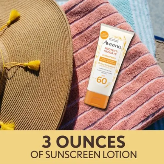 Aveeno Protect & Hydrate Sunscreen Body Lotion - SPF 60 - 3 fl oz image {4}