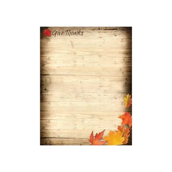 Great Papers! Give Thanks Holiday Letterhead Multicolor 80/Pack (2019097) image {2}