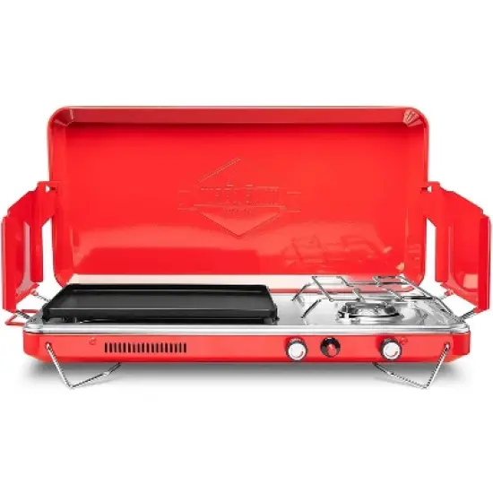 Hike Crew 2-in-1 Portable Gas Camping Stove/Grill with Griddle image {6}