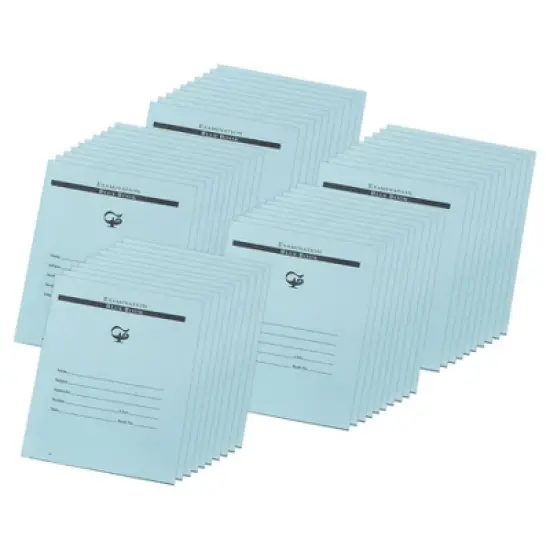 Pacon&reg; Examination Blue Book, 12 Pages, 3/8 in ruled, 7" x 8-1/2", 50 Books image {4}